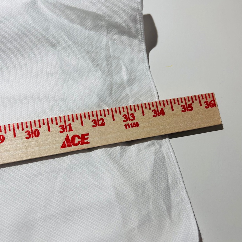 David Donahue 17 34/35 Regular Fit Dress Shirt All White French Cuff Formal Mens - Picture 8 of 8